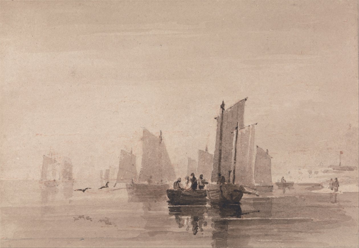 Fiske utanför Hastings av David Cox