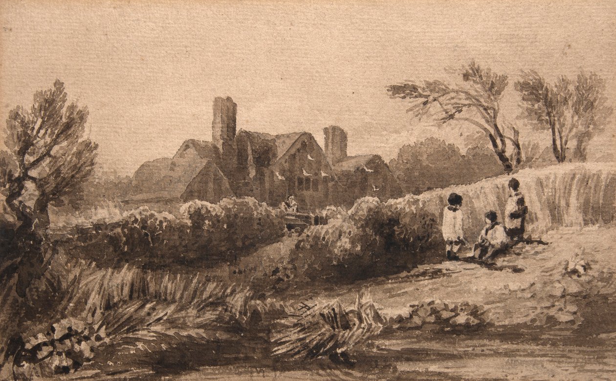 Selly Hill Farm (akvarell) av David Cox