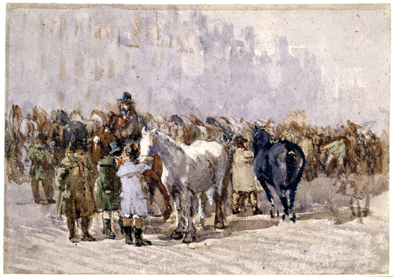 Birmingham Horse Fair, ca 1841-49 av David Cox