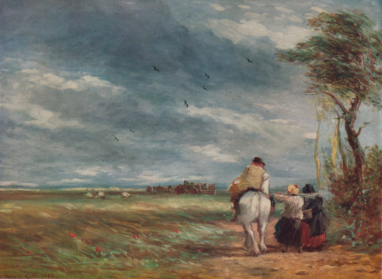 Går till Hayfield, 1852 av David Cox the elder