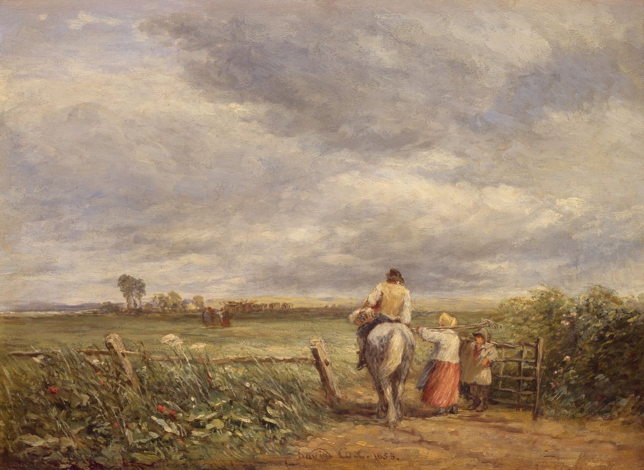 Går till Hayfield, 1853. av David Cox the elder