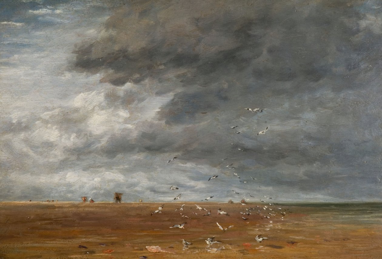 På sanden, 1851. av David Cox the elder
