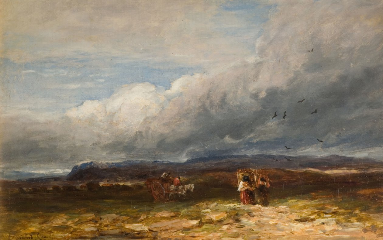 Torvsamlarna, 1850. av David Cox the elder