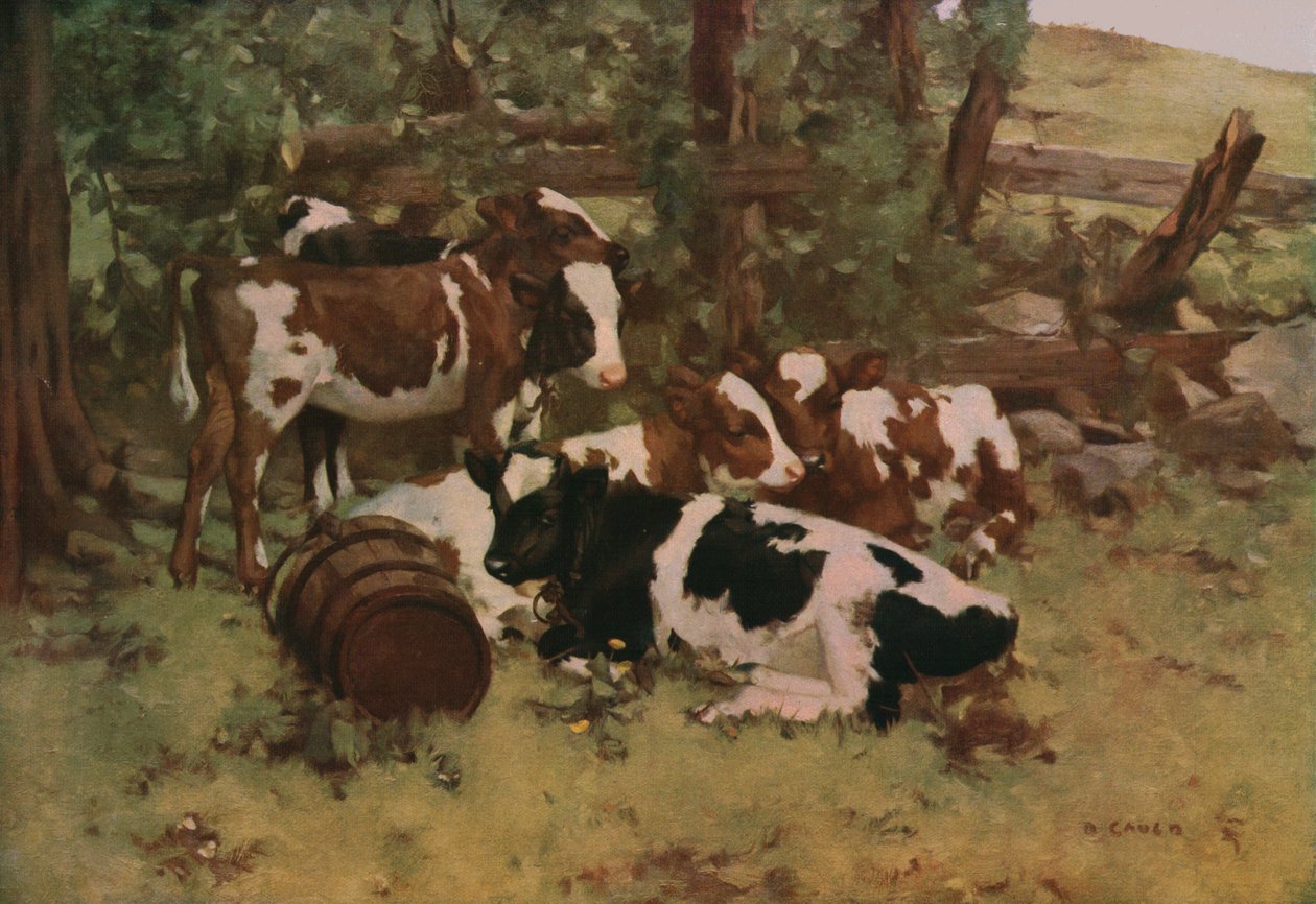 Förnöjsamhet, c1903, c1930. av David Gauld