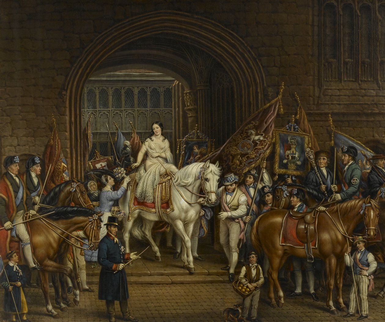 Lady Godiva procession från 1829, 1867 av David Gee