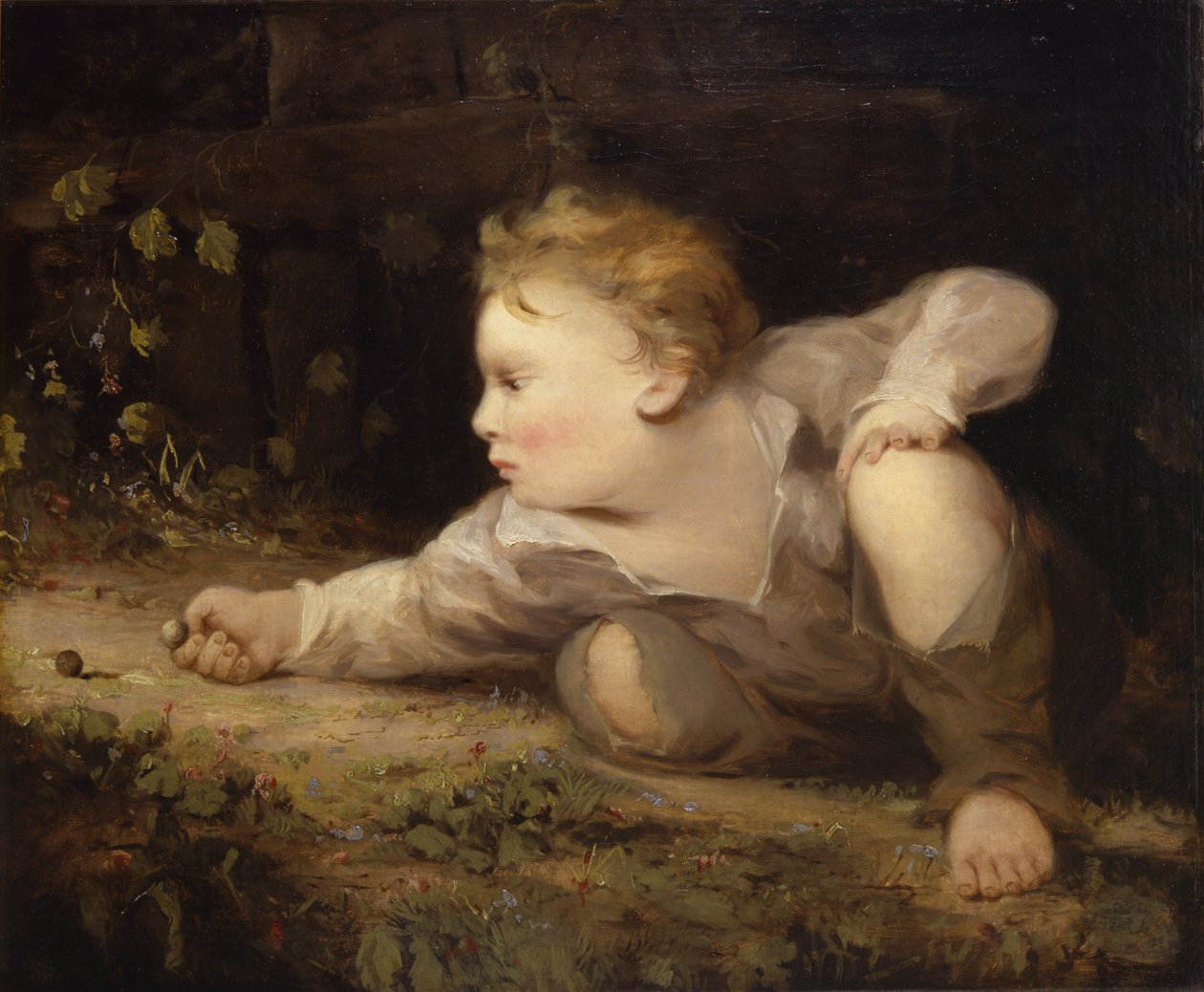 Pojke som spelar kulor, ca. 1858. av David Gilmour Blythe