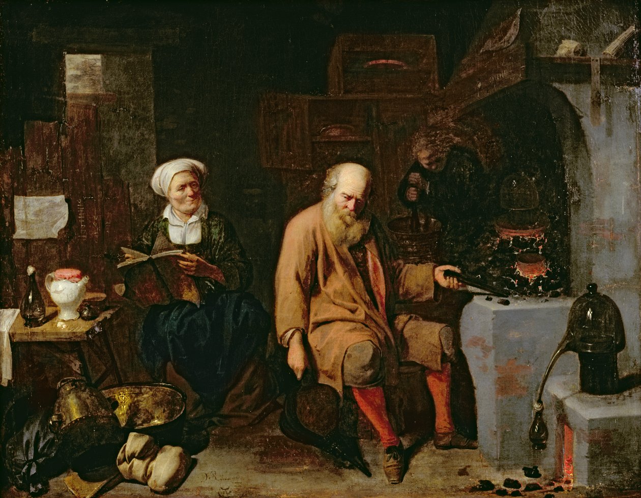 Alkemisten av David III Ryckaert
