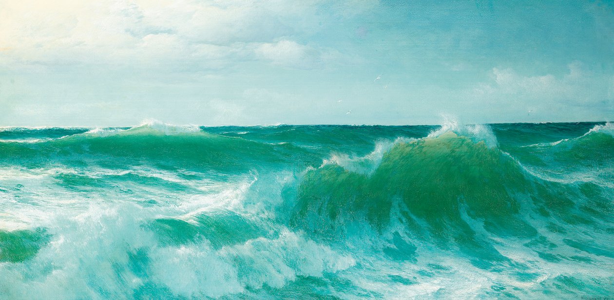 En brytande våg, 1894 av David James