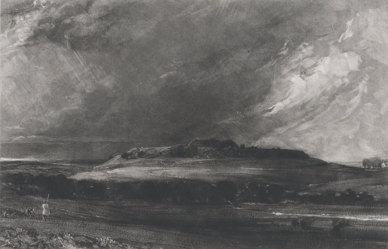 Gamla Sarum, 1830. av David Lucas