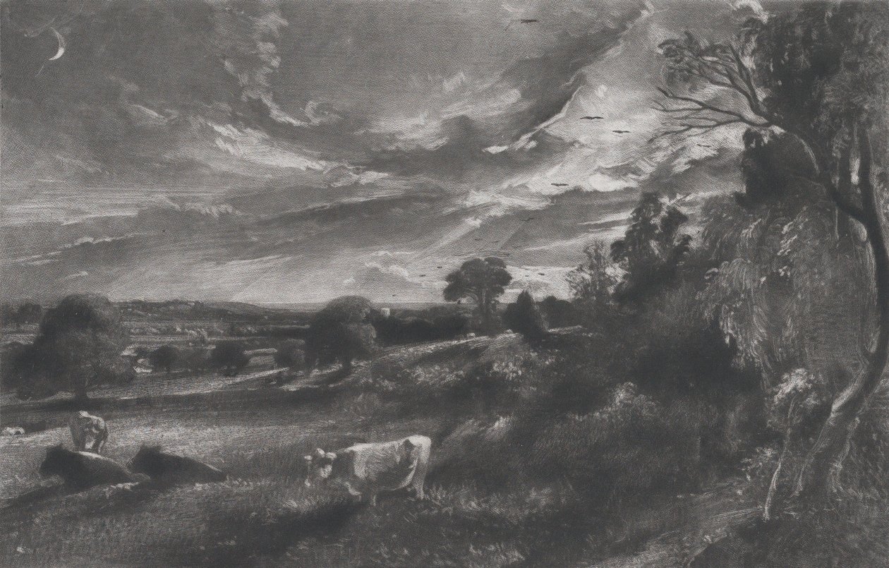 Sommarafton, 1831. av David Lucas