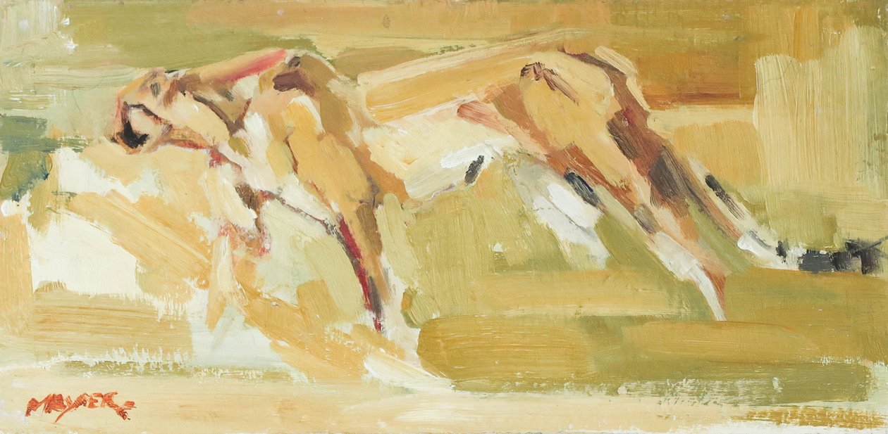 Cheetah, 2015 (olja på duk) av David Mayer