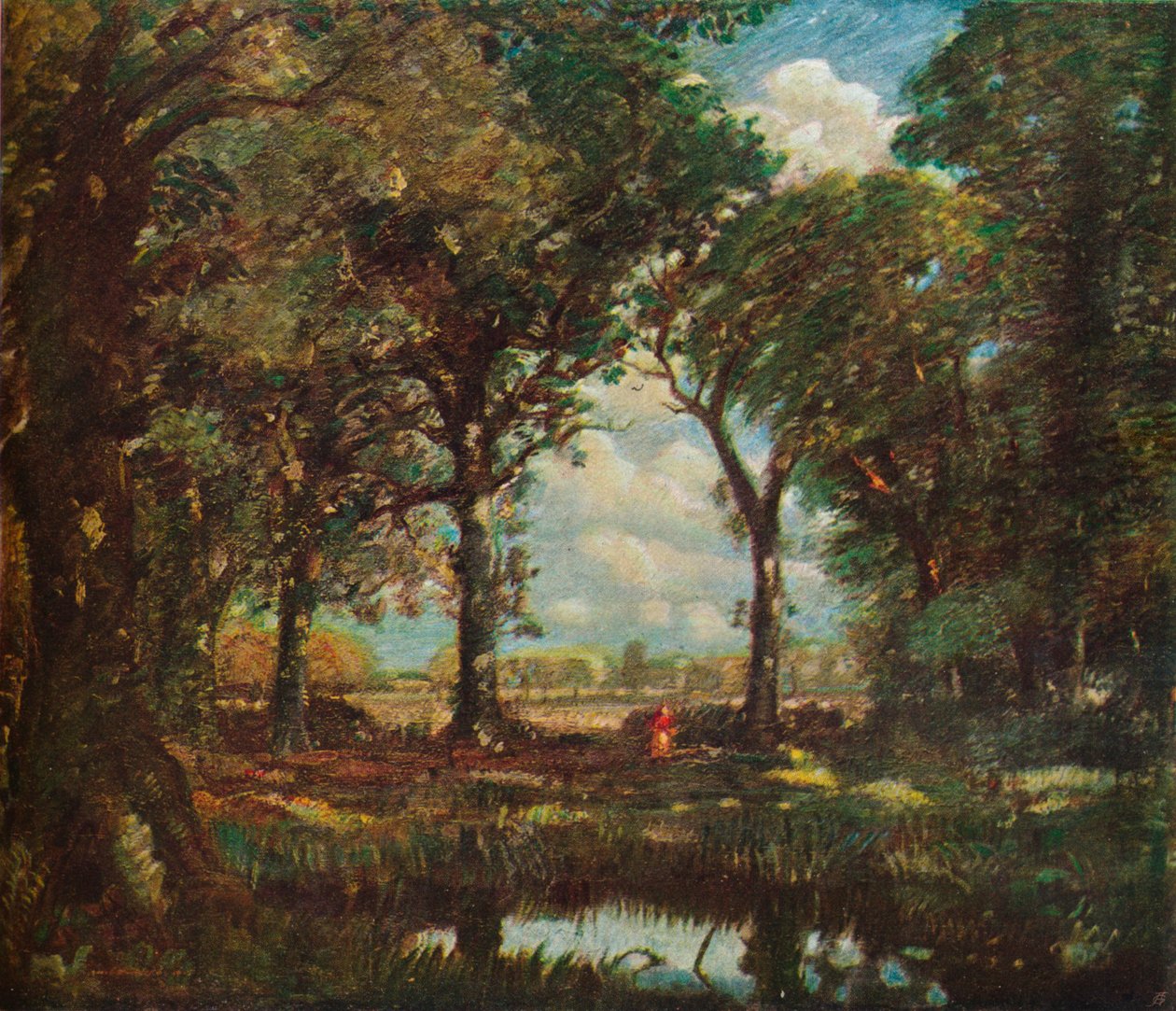 A Woodland Pool, c1905 av David Muirhead