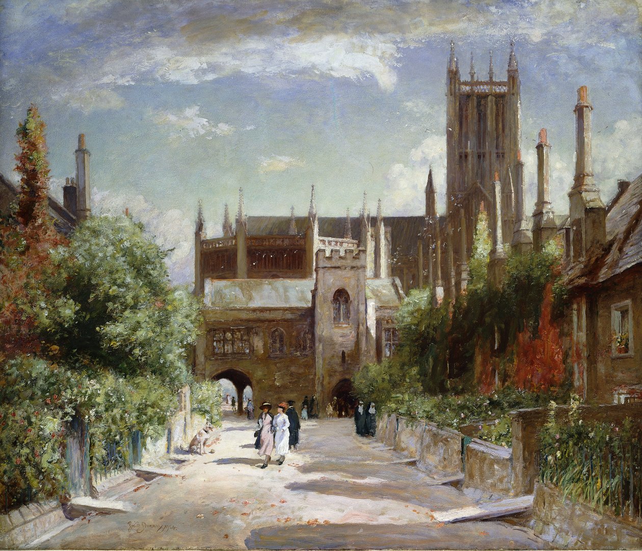 The Vicars" Close, Wells Cathedral, 1924 av David Murray
