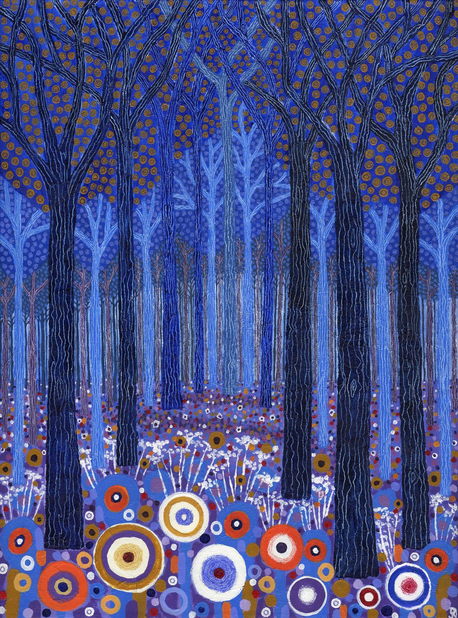 Blue Forest, 2011 (akryl på duk) av David Newton