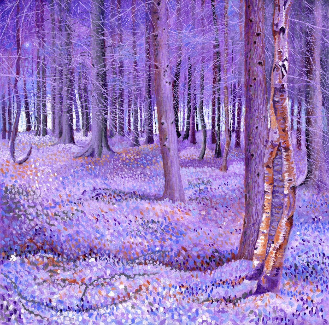 Lila skog 2, 2012 av David Newton