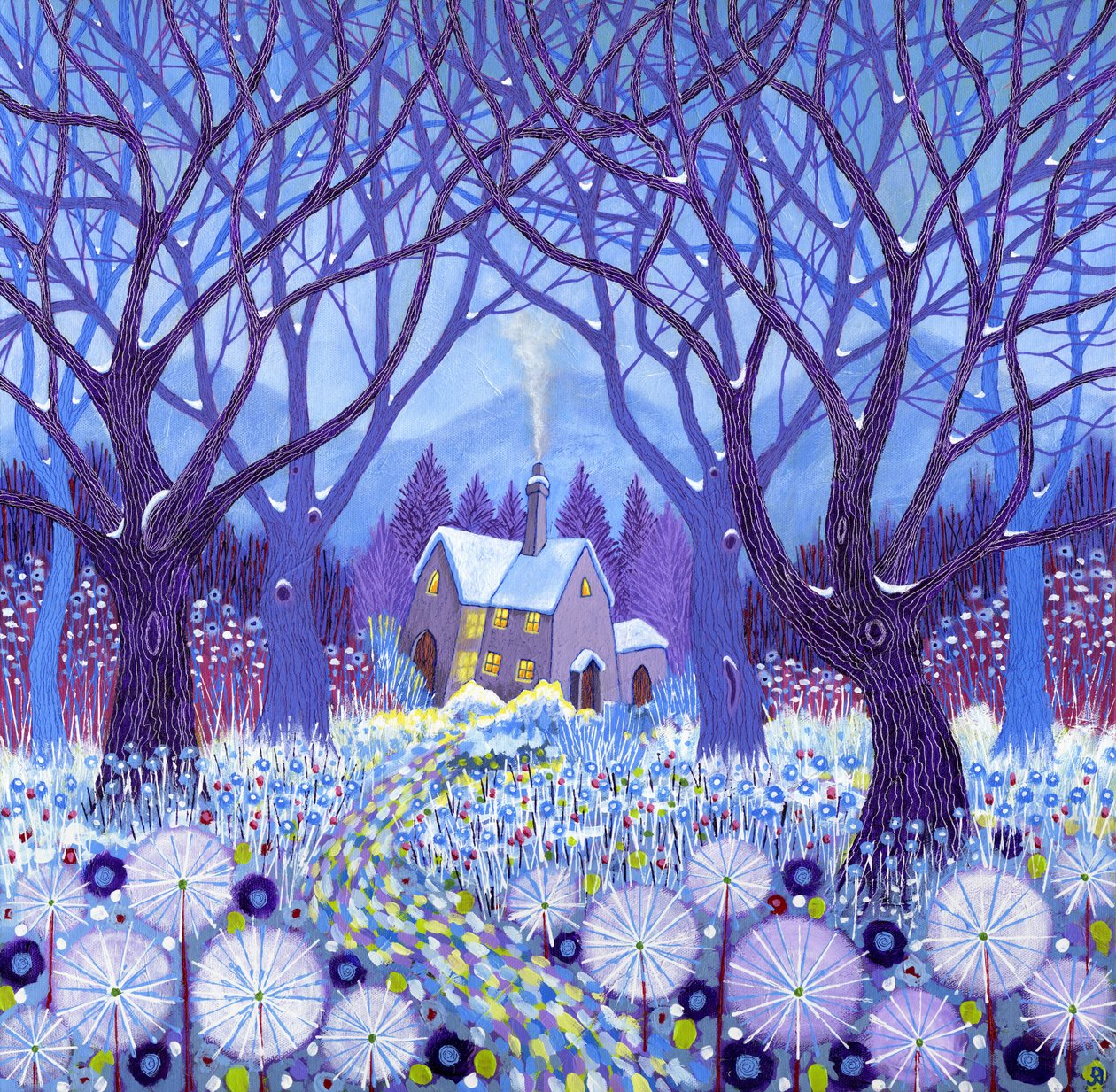 Winterlands, 2012 (akryl på duk) av David Newton