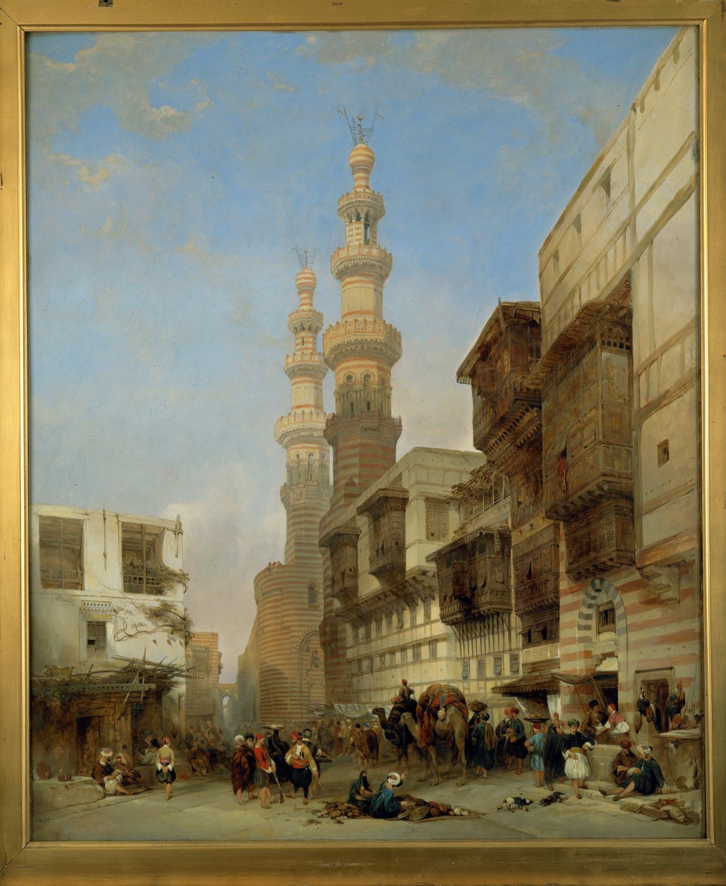 Kairo, Metwaley-Gate ... (målning på duk) av David Roberts
