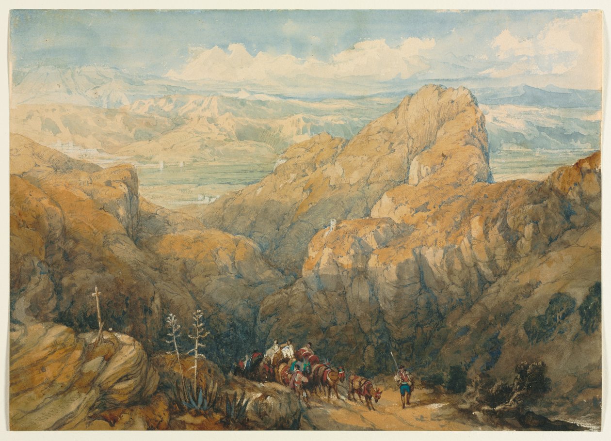 Nedstigning till Granadaslätten, 1834. av David Roberts
