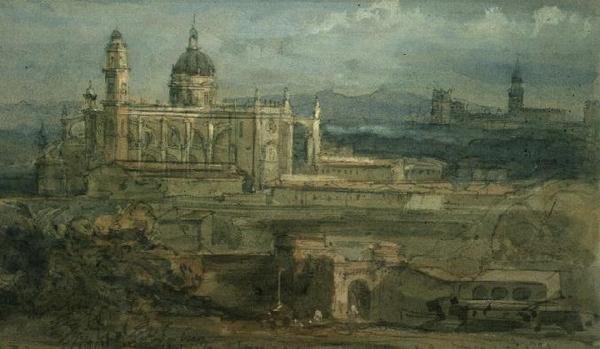 Ingång till Herez, Spanien av David Roberts
