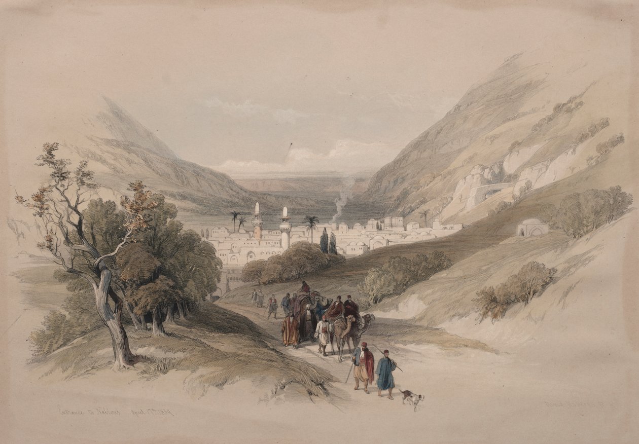 Ingång till Nablus av David Roberts