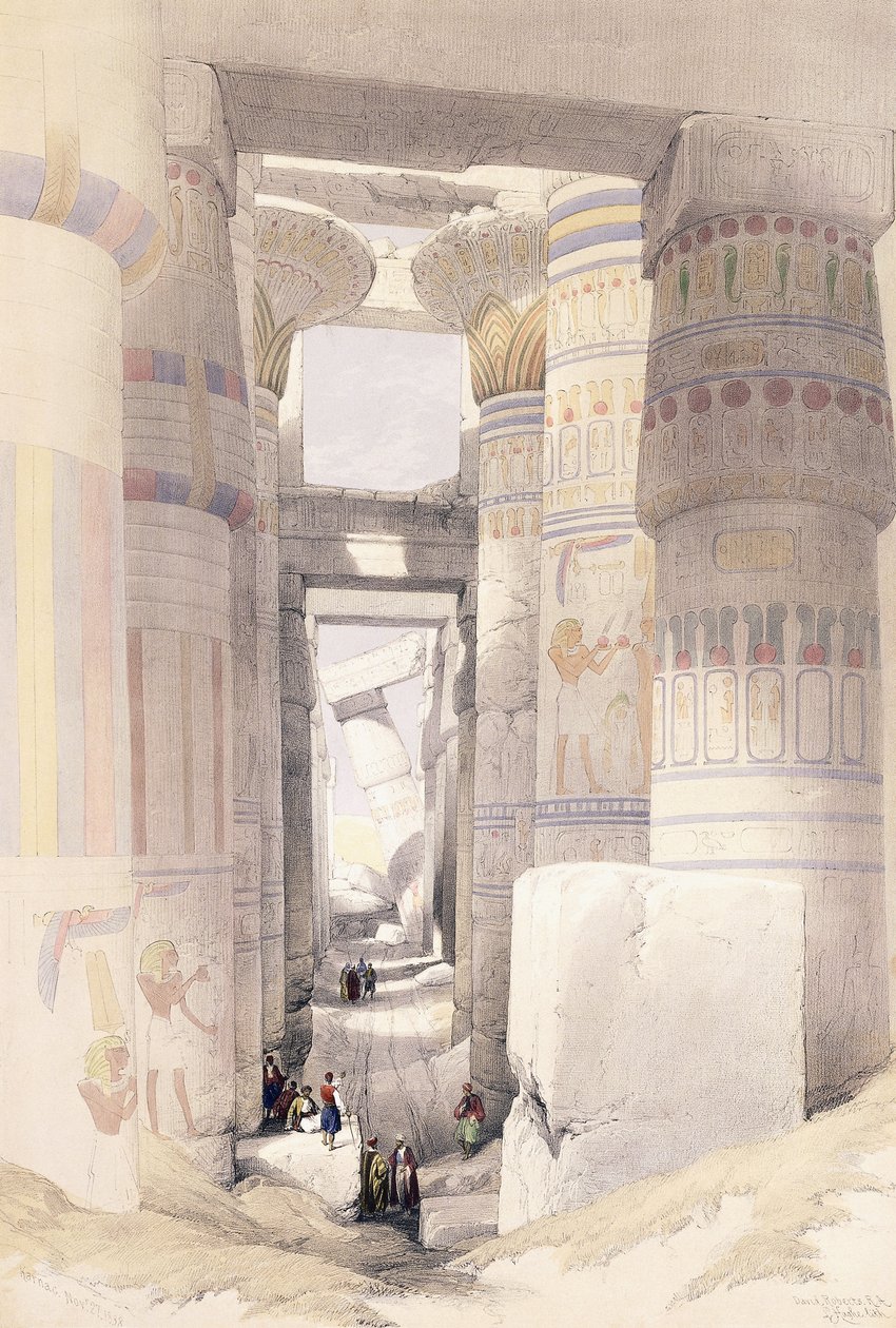 Karnac, 27 november 1838, 1842-1849 av David Roberts