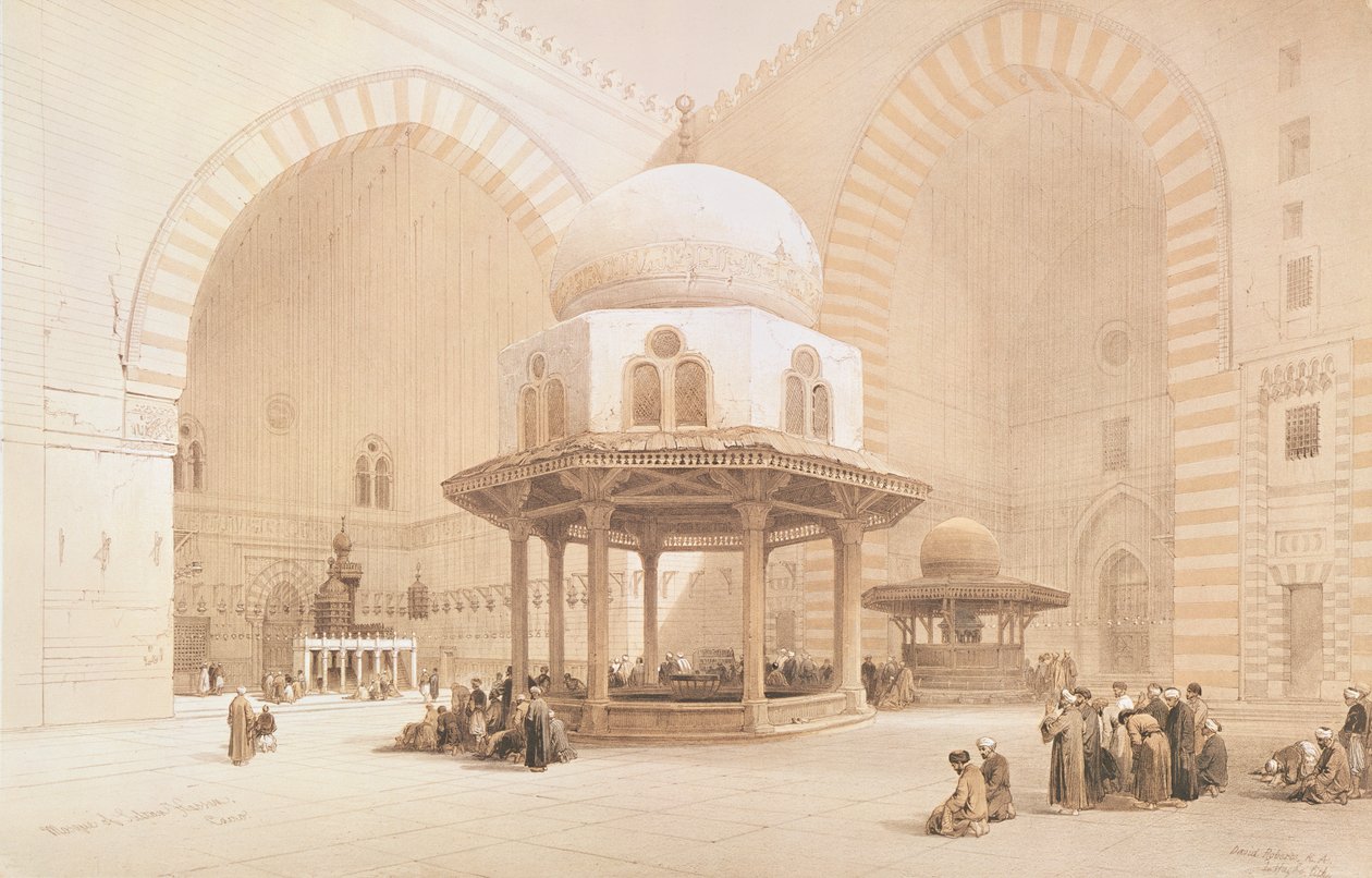 Sultan Hassans moské, 1848 av David Roberts