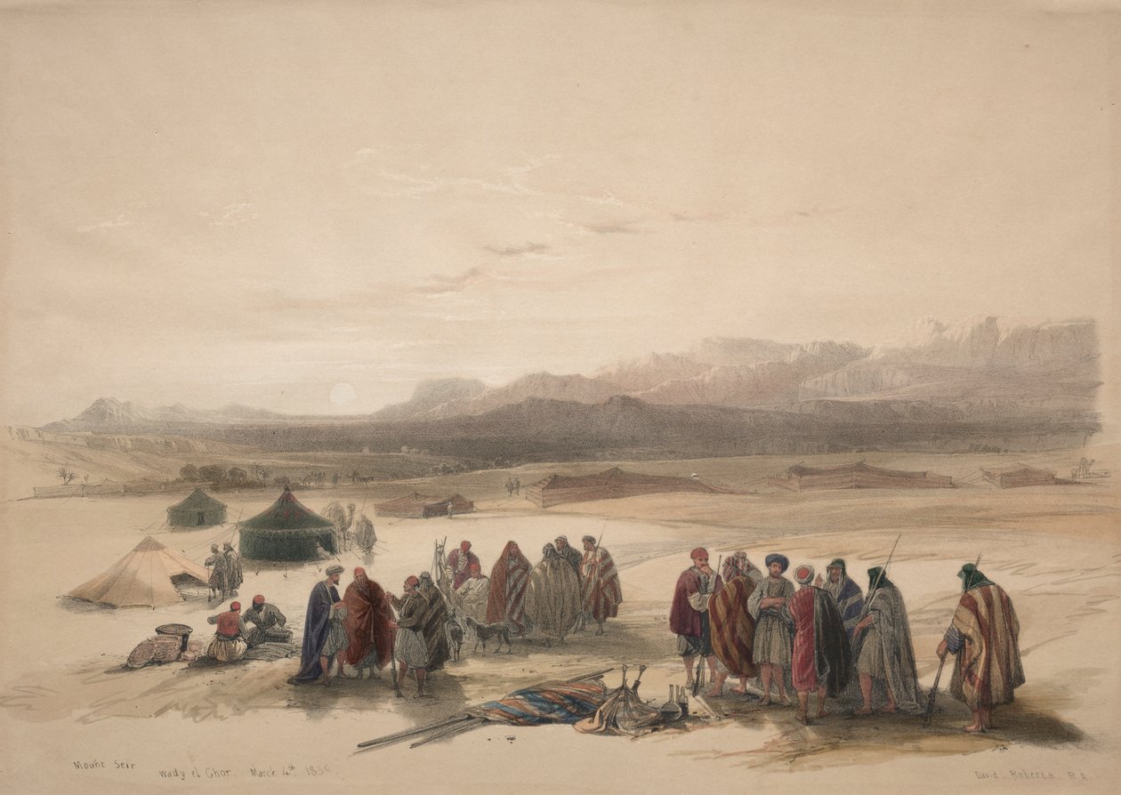 Mont Ser Wadi El Shar av David Roberts