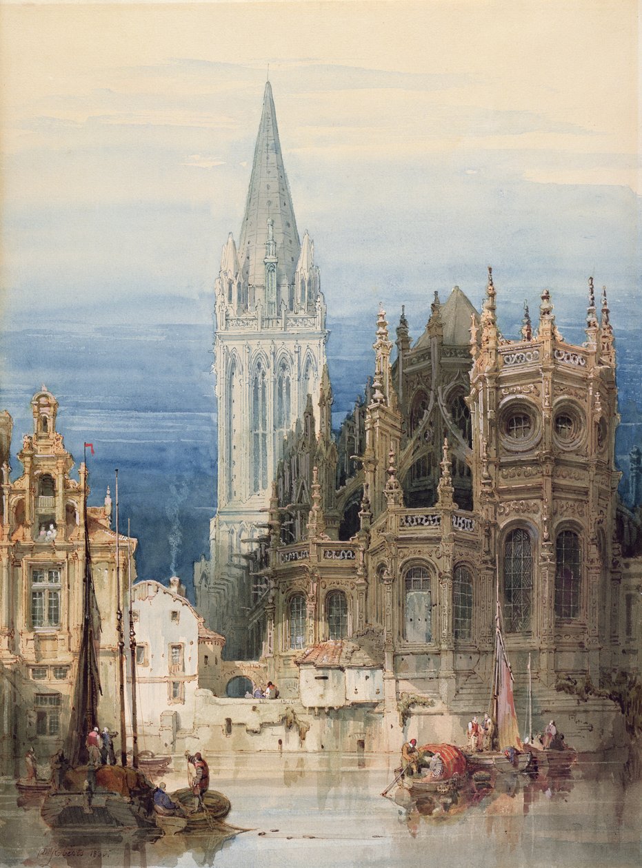 St. Pierre, Caen av David Roberts