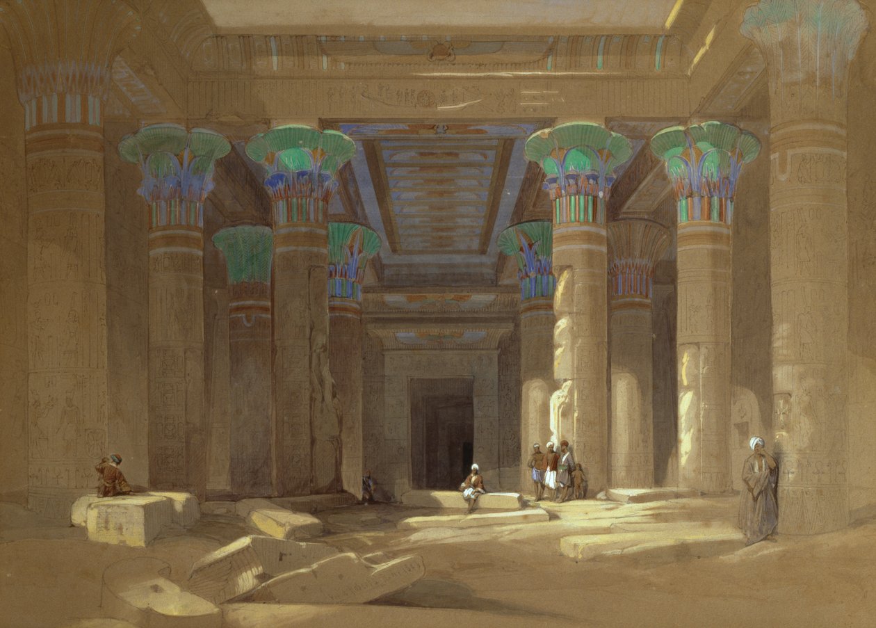 Temple of Philae, Egypten av David Roberts