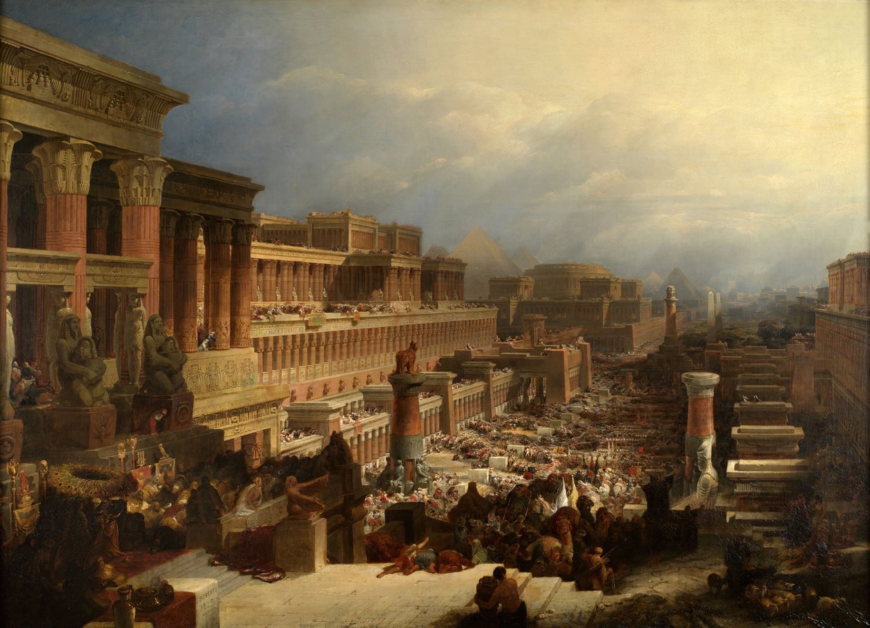 Israeliternas avgång, 1829 av David Roberts