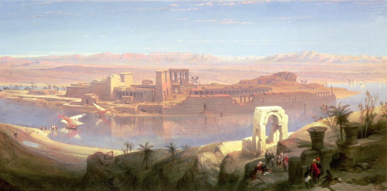 Ön Philae, Nubia av David Roberts