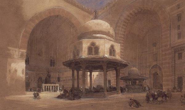Sultan Hassans moské, Kairo av David Roberts