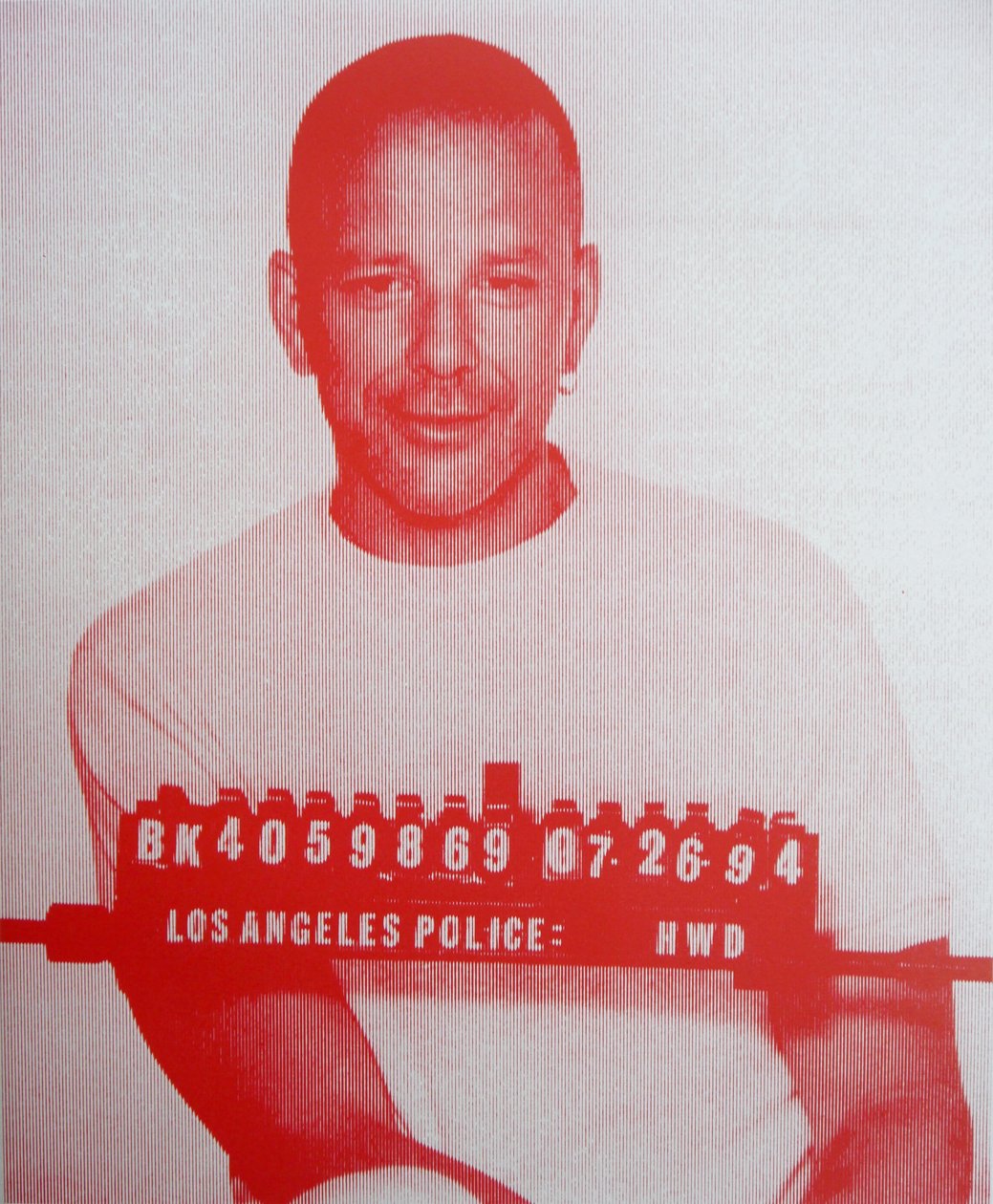 Mickey Rourke II (screentryck på papper) av David Studwell