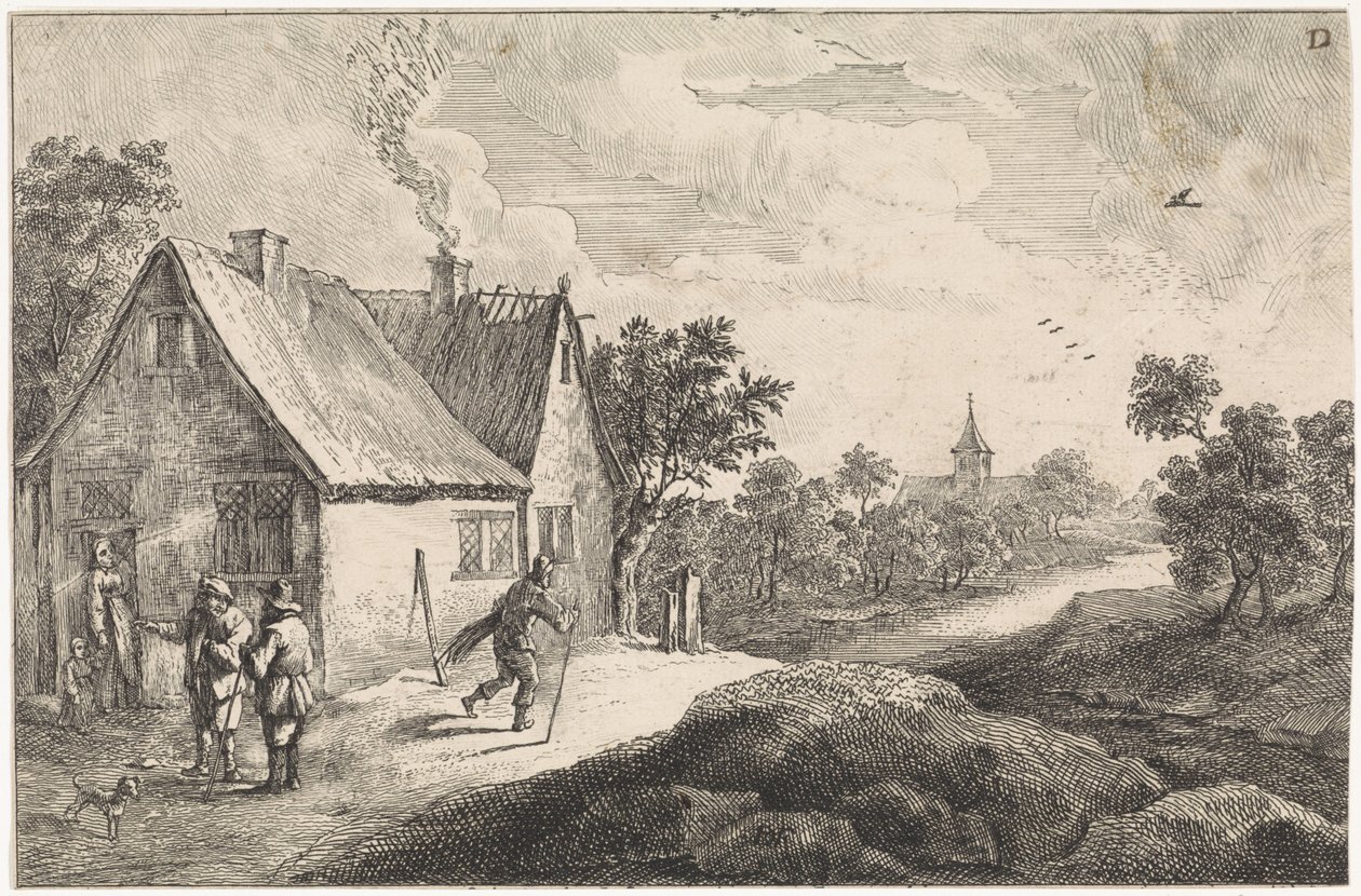 Bondeby med figurer av David Teniers (II)
