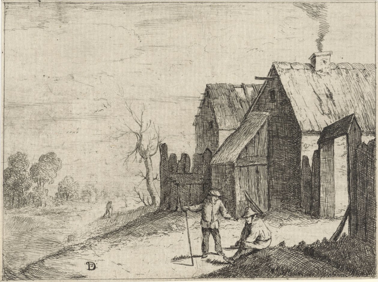 Två bönder i samtal av David Teniers (II)