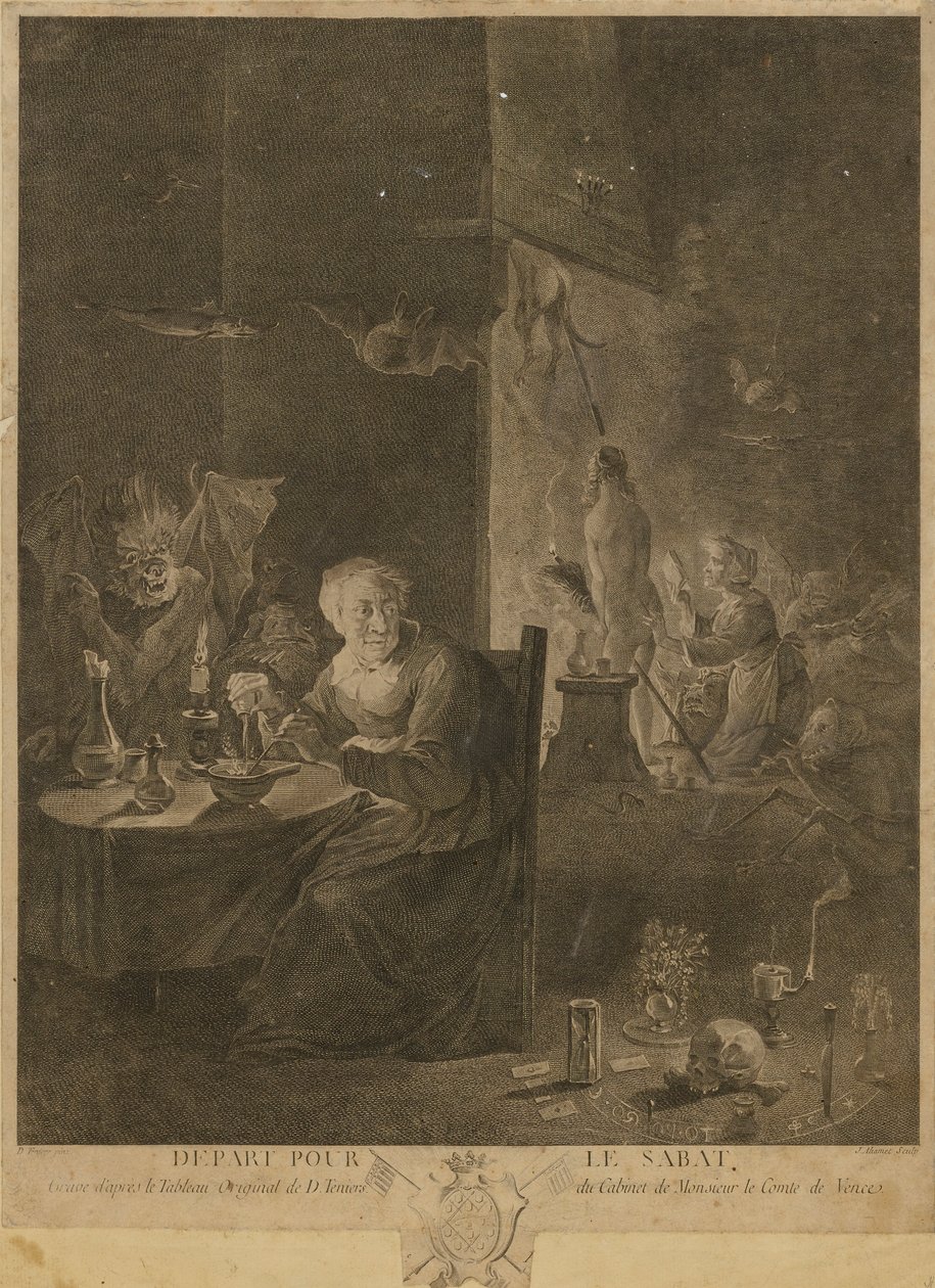 Avresa till Sabat av David Teniers