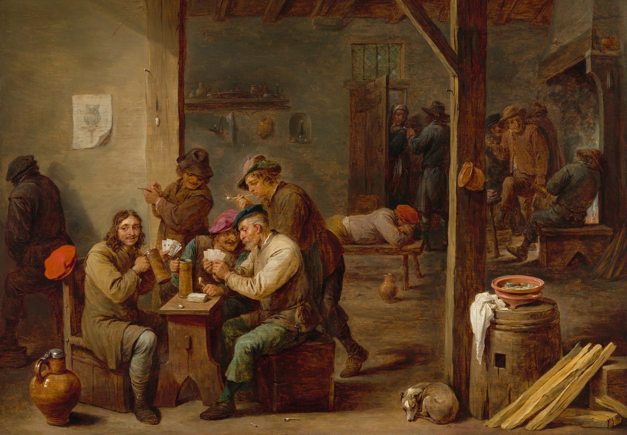 Tavernascen, 1658. av David Teniers II