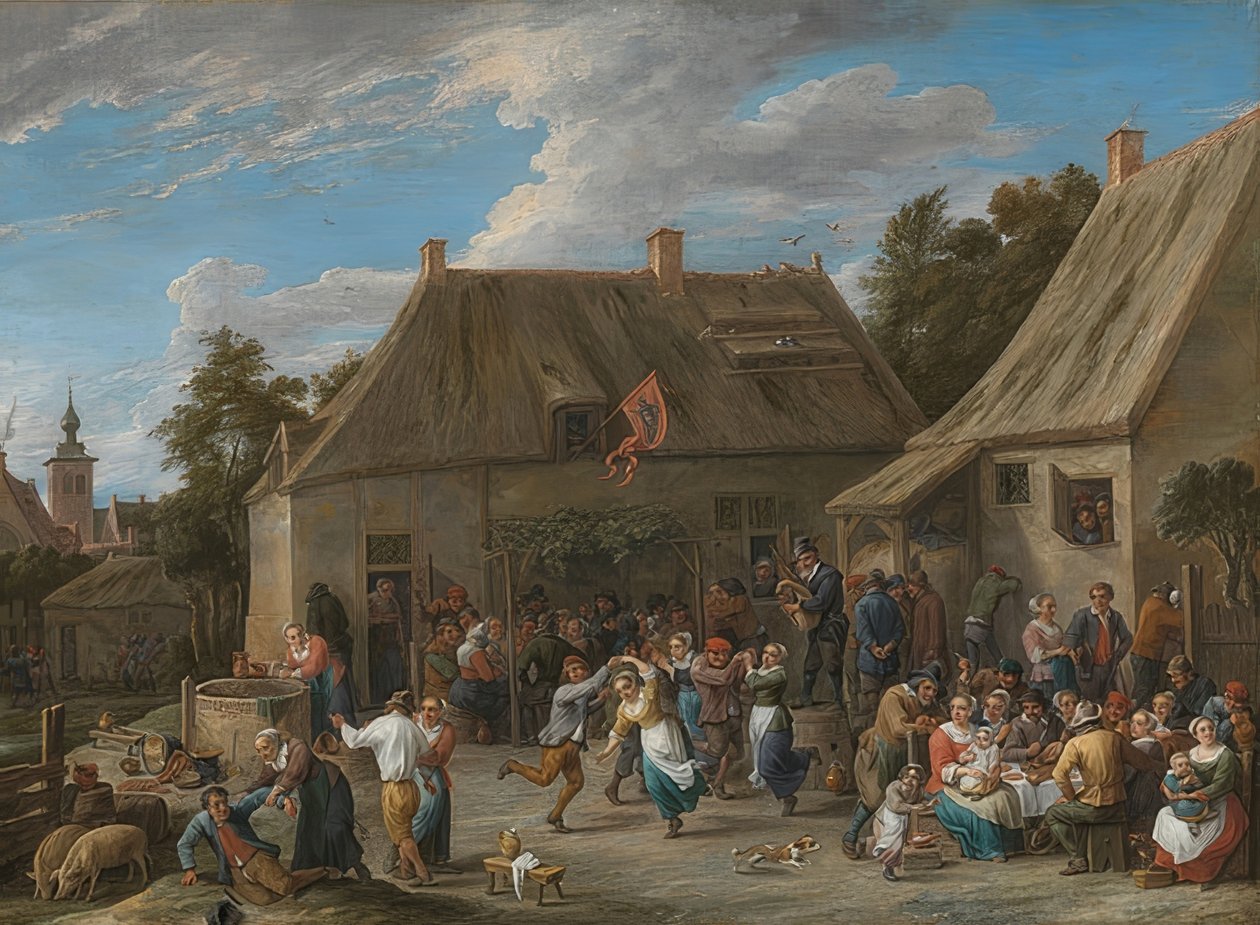 Farmers fair. Omkring 1665 av David Teniers the Elder
