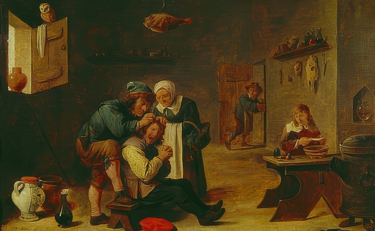 Kirurgi av David Teniers the Elder
