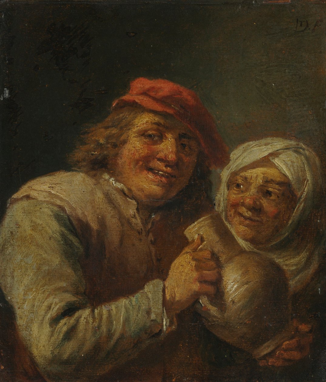 Gammal man och kvinna, 1700-talet. av David Teniers the Elder