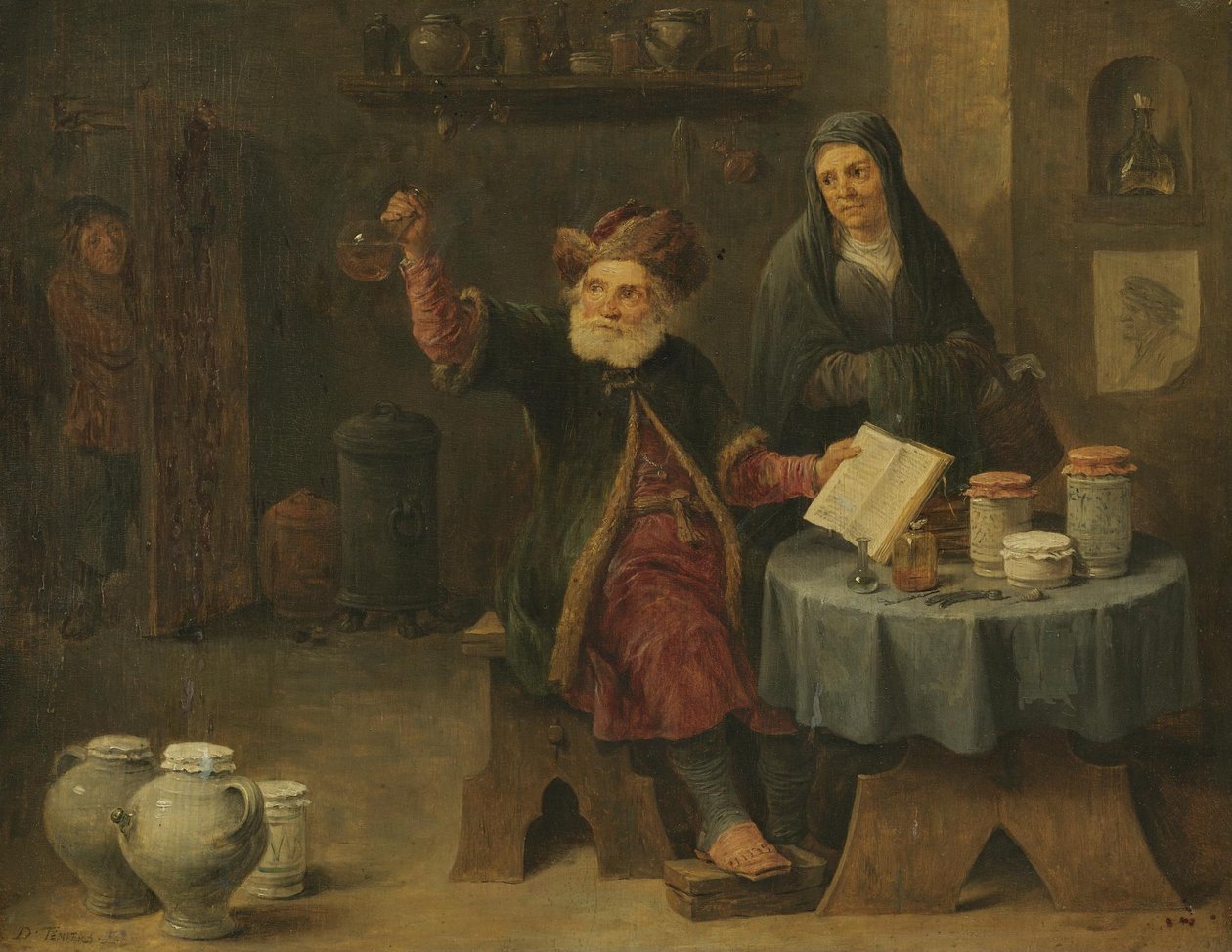 Besöket hos läkaren av David Teniers the Younger