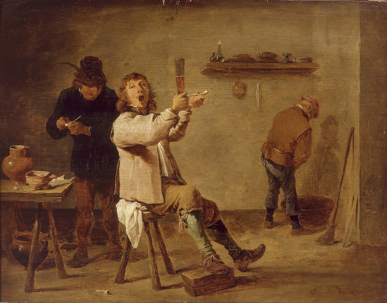 Rökarna av David Teniers the Younger