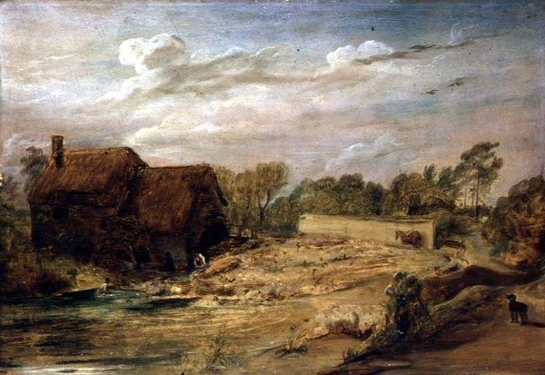 Fårtvätt i Wiltshire av David Wilkie