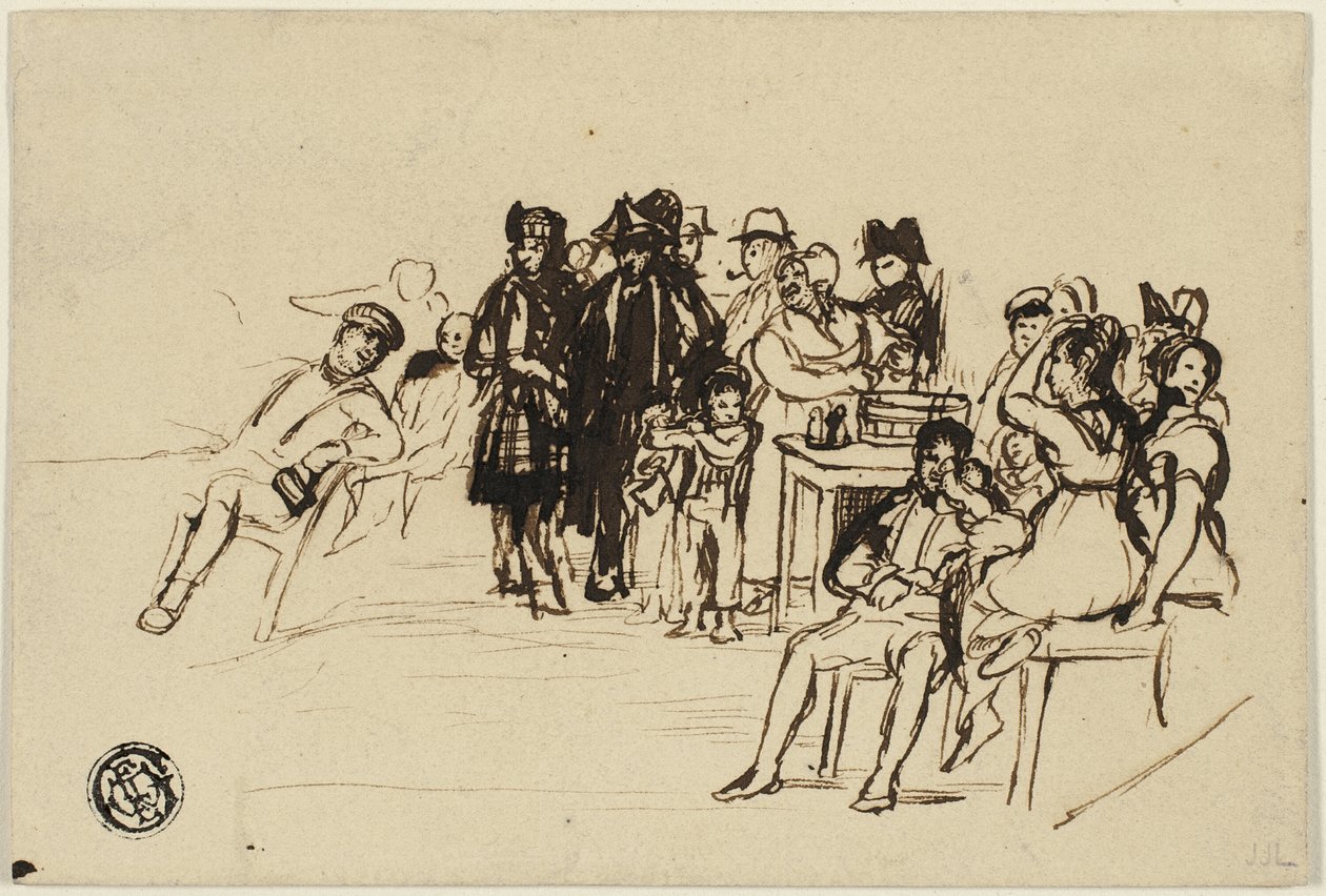 Studera för höger grupp av David Wilkie