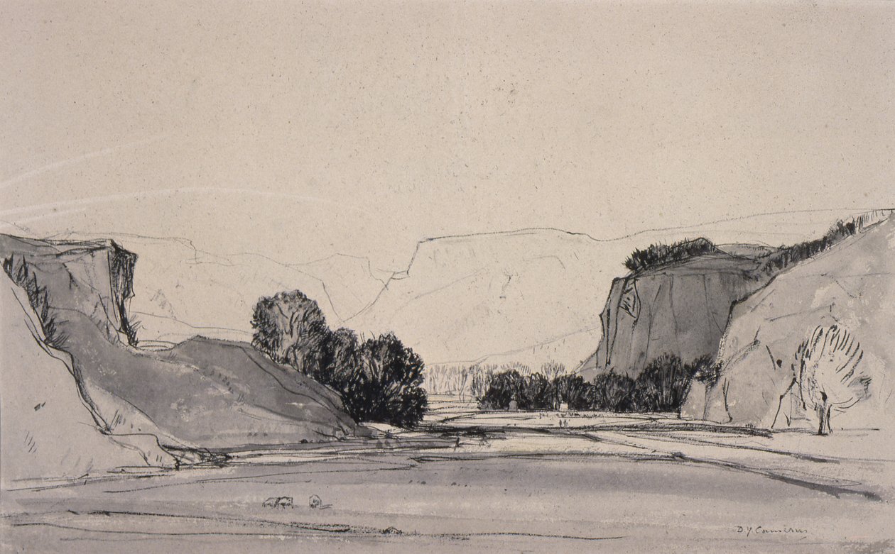 The Valley, 1914 (wc på papper) av David Young Cameron