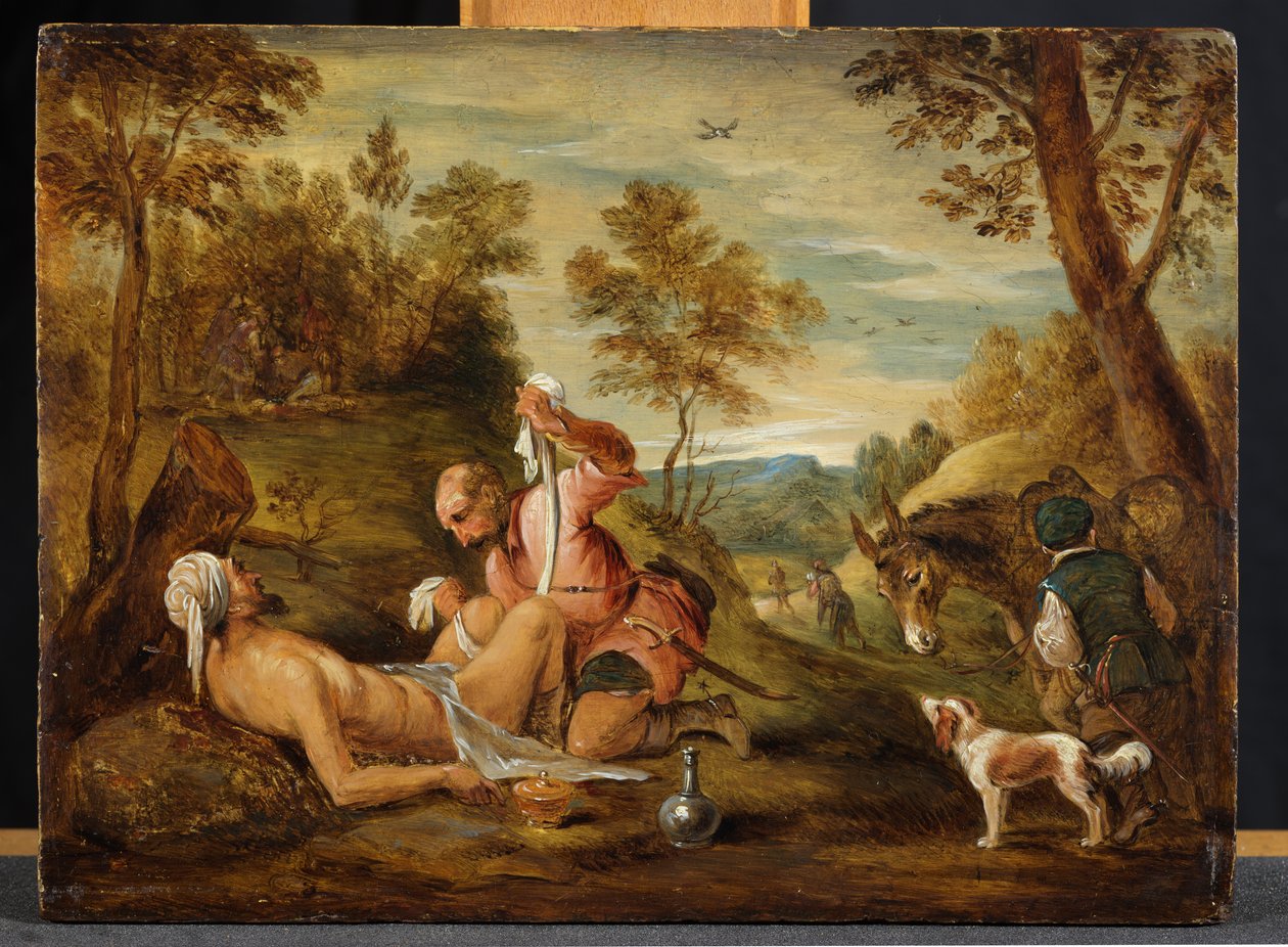 barmhärtig samarit, The av David Teniers the Younger