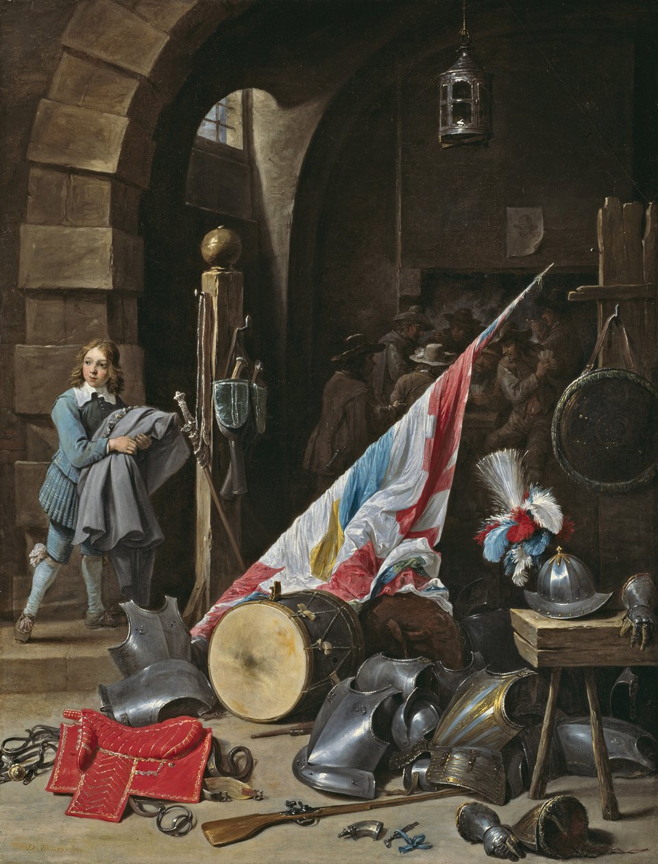 Gardehuset, 1640-50 av David Teniers the Younger