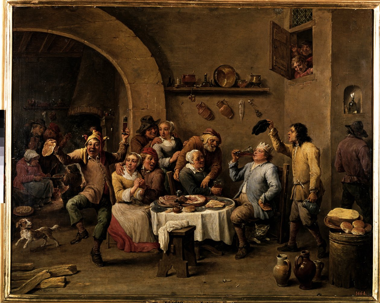 Kungen dricker av David Teniers the Younger