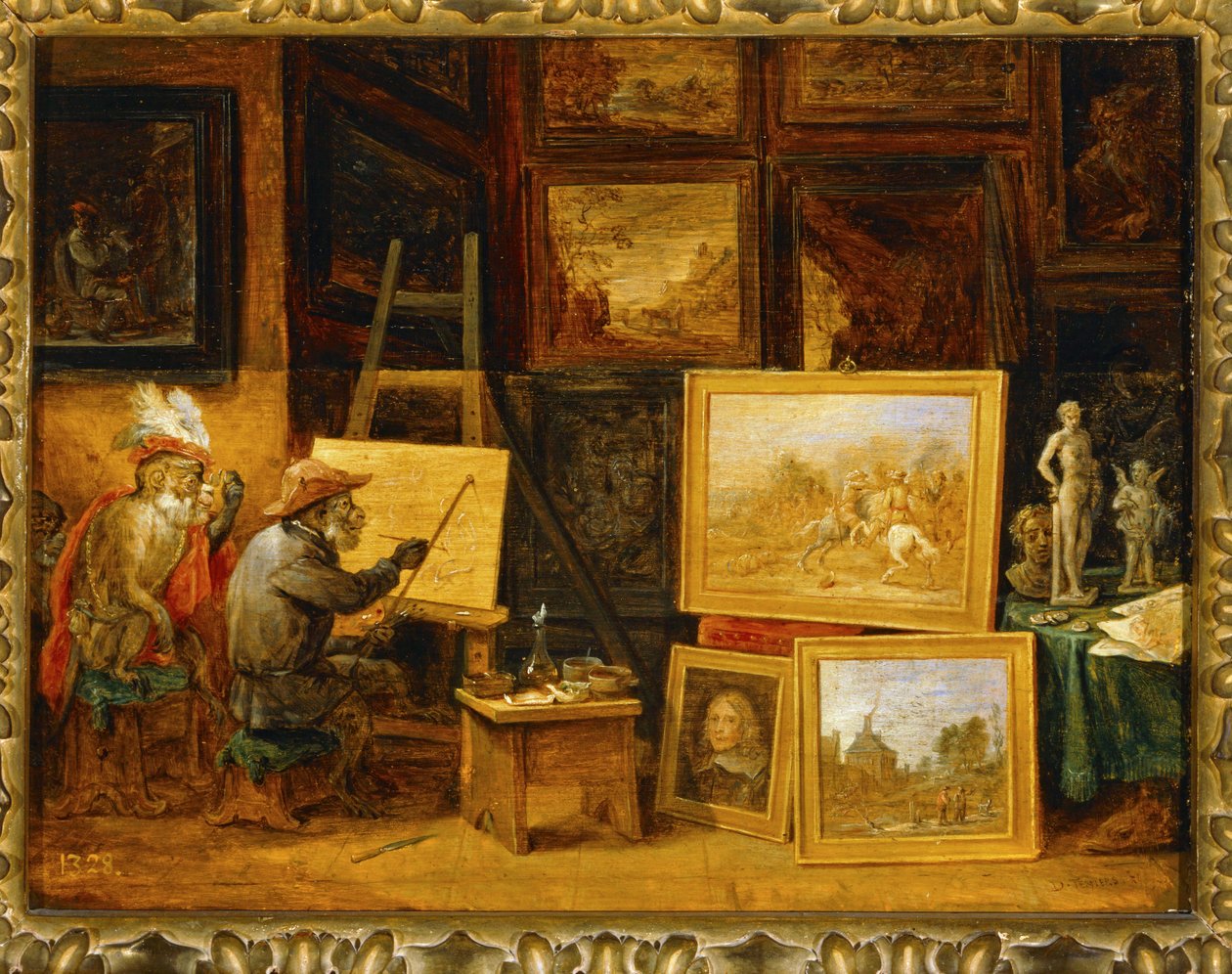 Apmålaren... av David the Younger Teniers