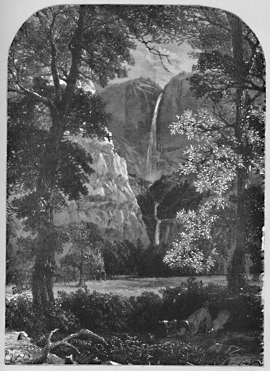 Yosemite Falls, 1883 av Davis